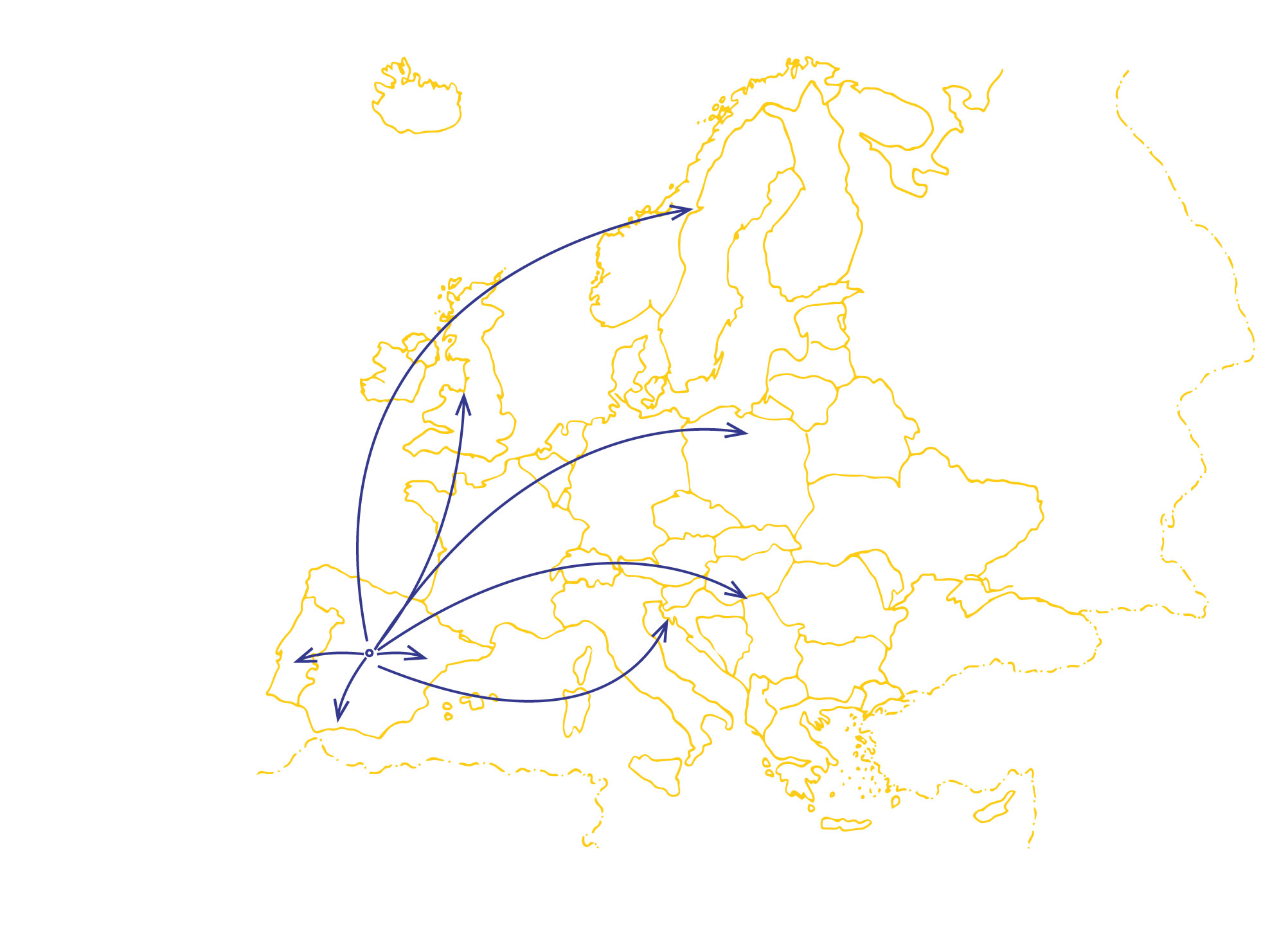 transportes torres mapa mudo politico de europa